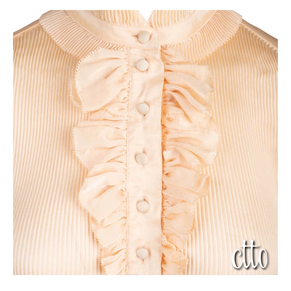 3x 👯‍♀️Host Pick⚡️Diane von Furstenberg Philippine Ruffle Top - Picture 3 of 11